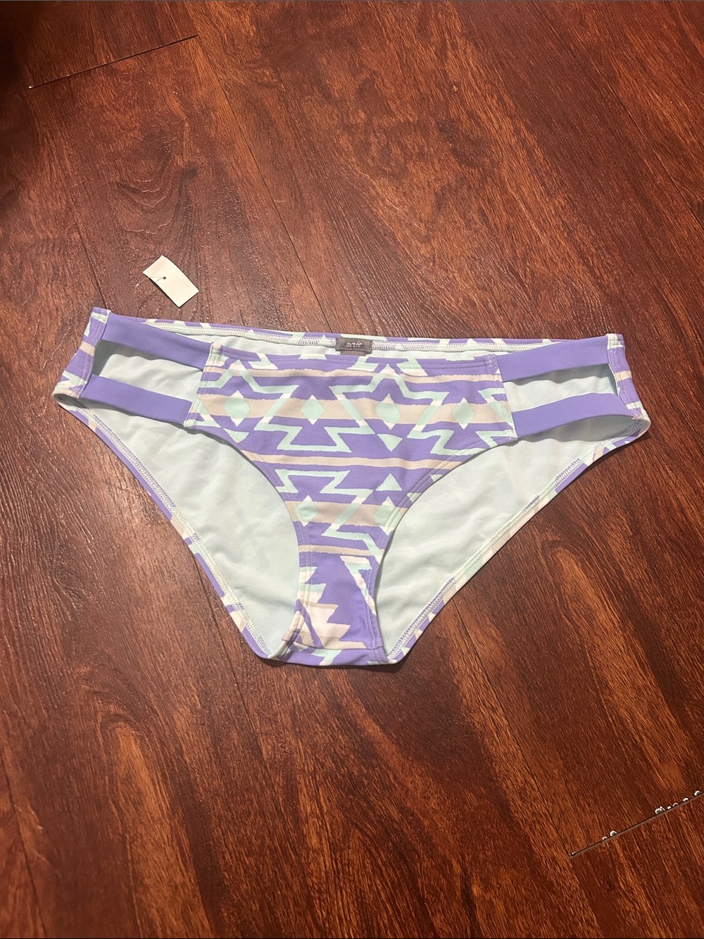 aerie Lavender & Mint Aztec Print Bikini Bottoms